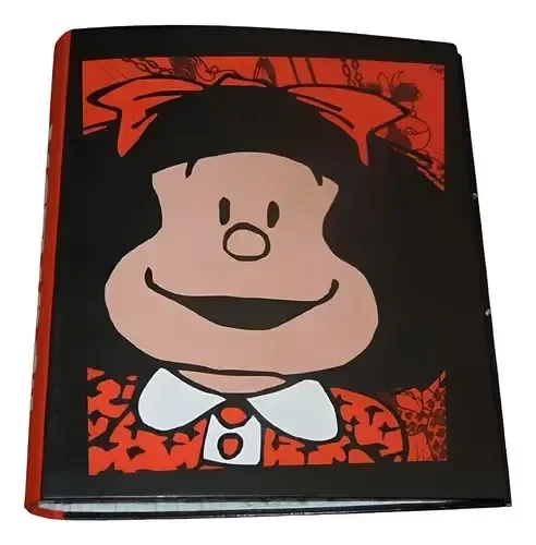 Producto - Carpeta De Mafalda A4 Cresko (rojo)