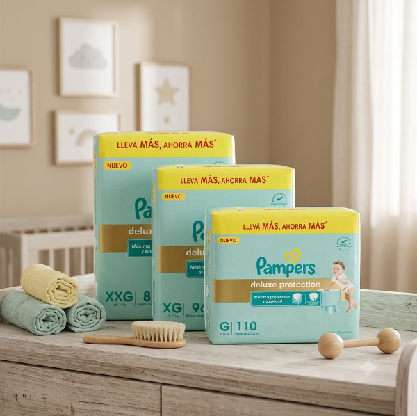 Producto - Pampers deluxe protection mensual