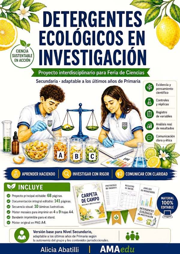 Producto - DETERGENTES ECOLÓGICOS - Feria de Ciencias (Secundaria)