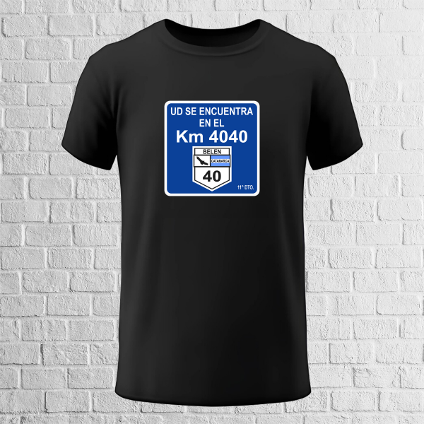 Producto - Remera Cartel Ruta 40 Km 4040
