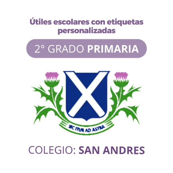 Producto - Caja Escolar - Colegio San Andres - 2er Grado PRIMARIA