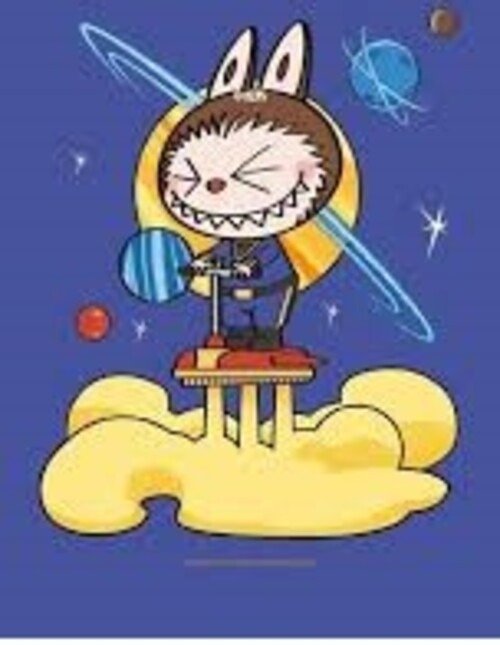 Producto - DIAMOND PAINTING 30X30 BASTIDOR LABUBU ASTRONAUTA