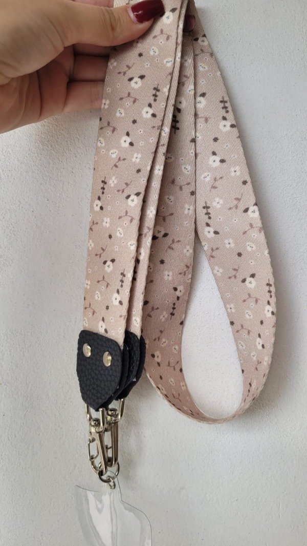 Producto - Correa larga beige flores