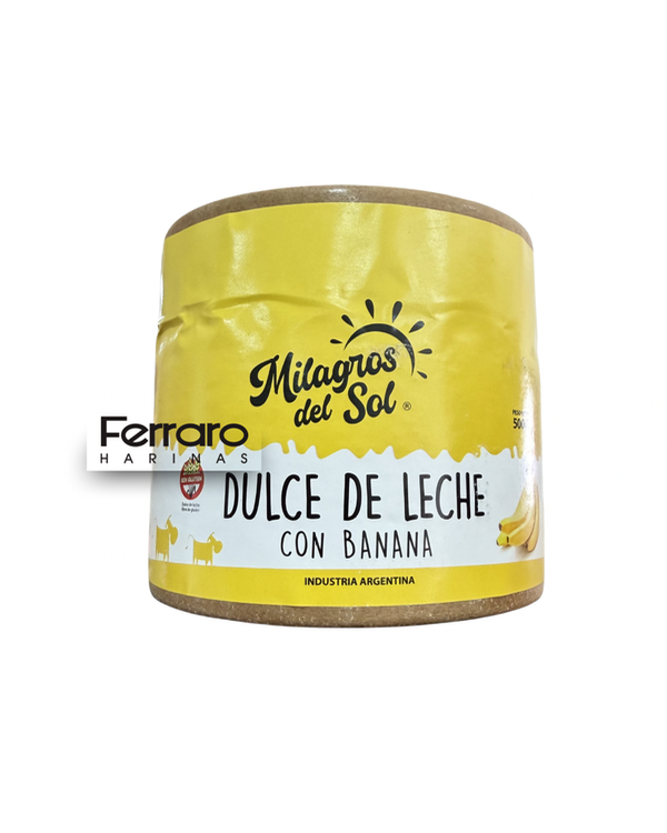 Producto - Dulce de leche Milagros del sol banana 500gr