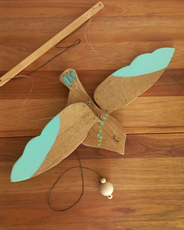 Producto - Ave soñadora pájaro móvil "bambú"
