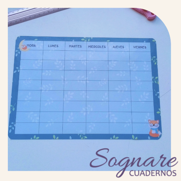 Producto - Planner Semanal Magnético Borrable