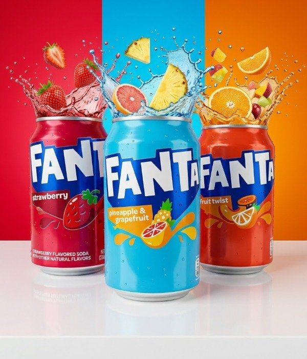 Producto - Fanta Sabor Frutilla - Anana con Pomelo - Multifruta (Ingrese para elegir Sabor)