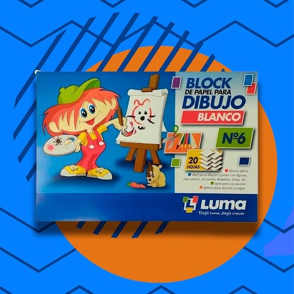 Producto - BLOK DIBUJO BLANCO N6 X 20 HOJAS