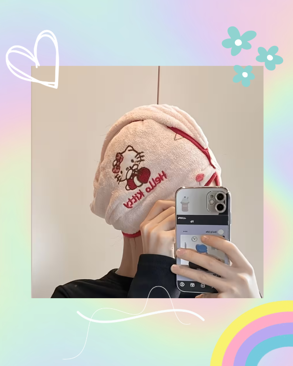Producto - Toalla Para Pelo Hello Kitty - 0