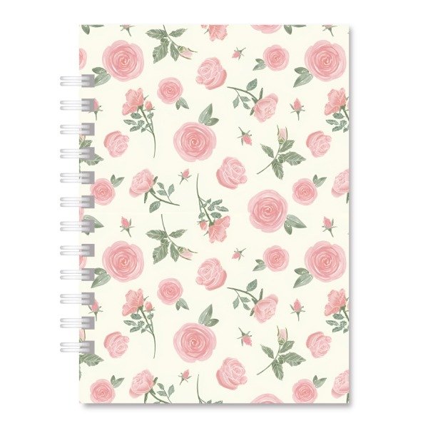 Producto - CUADERNO - FLORES ROSAS