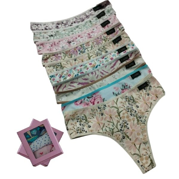 Producto - Bombacha Culoteless Talle Grande Lisa/estampa Capri Caja Pack x3u Art.4003/4103