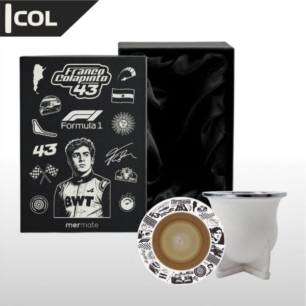 Producto - BOX MATE CON BOMBILLA Y CAJA DE PRESENTACIÓN EXCLUSIVO F1 FRANCO COLAPINTO - 1
