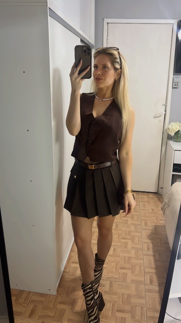 Producto - POLLERA SISTY BROWN