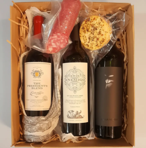 Producto - Box Picada Vinos Gran Enemigo Alma Negra President's Blend