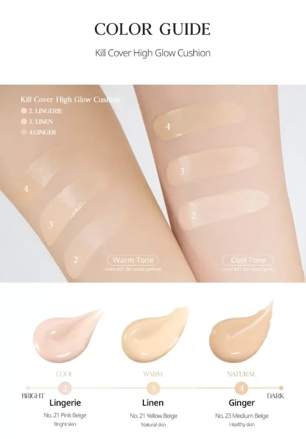 Producto - CLIO Kill Cover High Glow Cushion Set (+refill) (3 Tonos) - 2