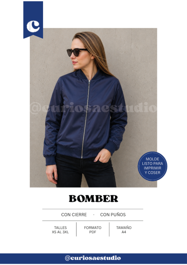 Producto - Bomber - Moldes digitales - PDF descargable