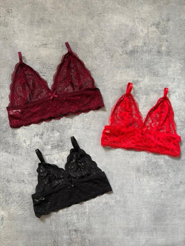 Producto - Pack x3 tops de encaje