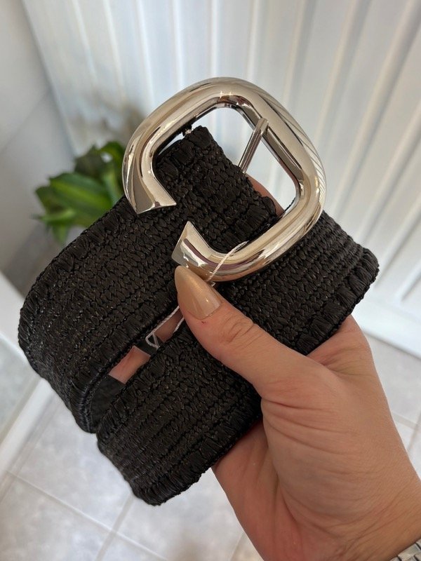 Producto - Faja de rafia con hebilla grande