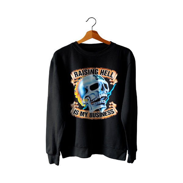 Producto - STONE COLD [Rising Hell Is My Business - Buzo Cuello Redondo]
