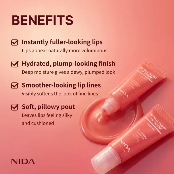 Producto - NIDA Retinal Glowy Lip Serum # Rosy Fig 7g - 1