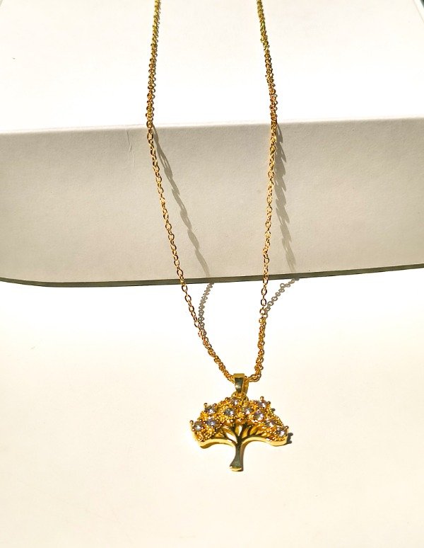 Producto - Cadenita árbol de la vida dorado