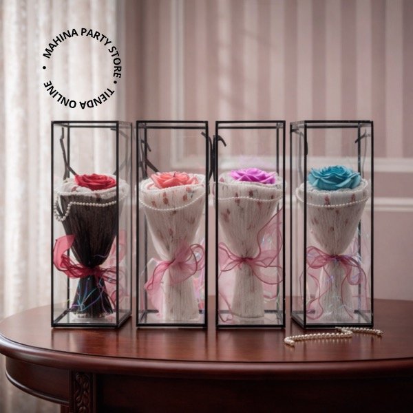 Producto - Rosa Grande con caja exhibidora