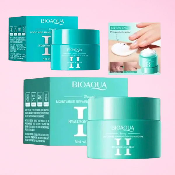 Producto - BIOAQUA CREMA FACIAL ACIDO HIALURONICO 60 GR HIDRATA REPARA Y REAFIRMA