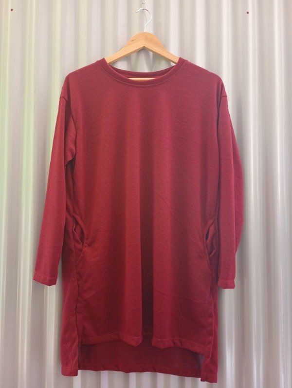 Producto - Túnica lanilla bordo