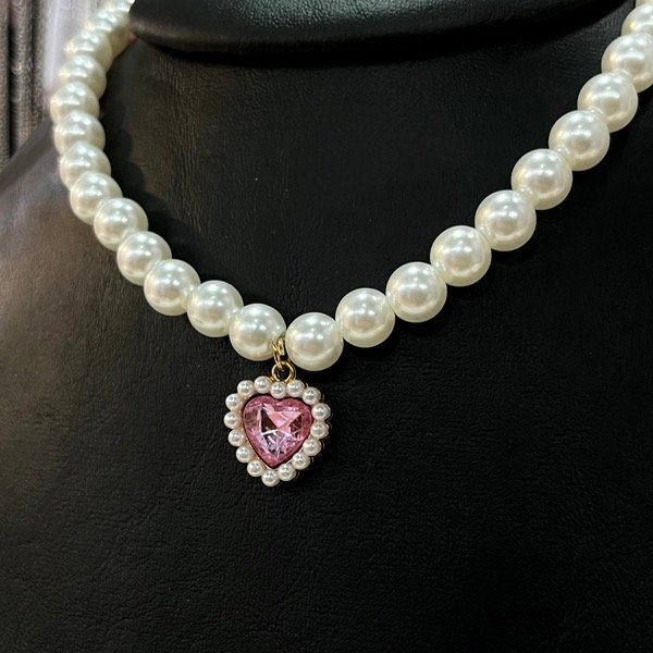 Producto - Collar Elizabeth (Rosa/Celeste/Holo)
