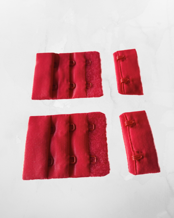 Producto - Gancho tela 40mm rojo