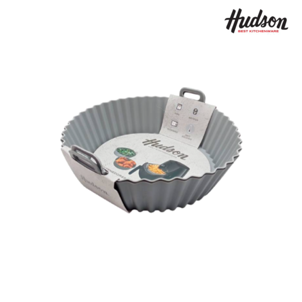 Producto - SET X2 MOLDES CONTENEDOR SILICONA REDONDO AIR FRYER HUDSON (cod. 3017)