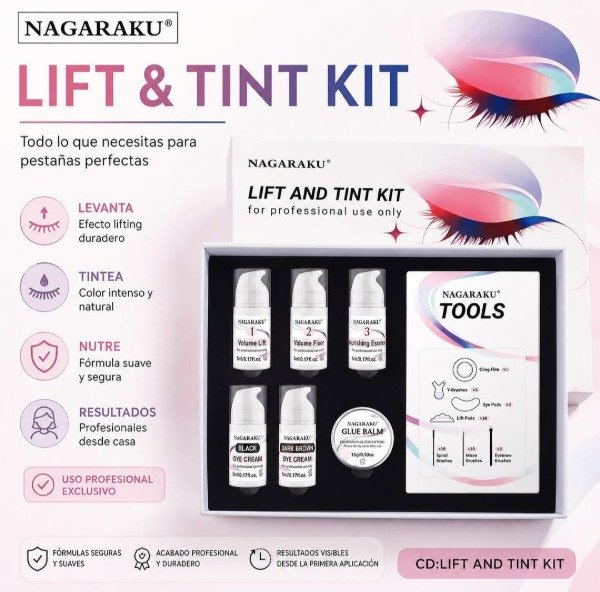 Producto - KIT COMPLETO LIFTING + TINTE - NAGARAKU - 0