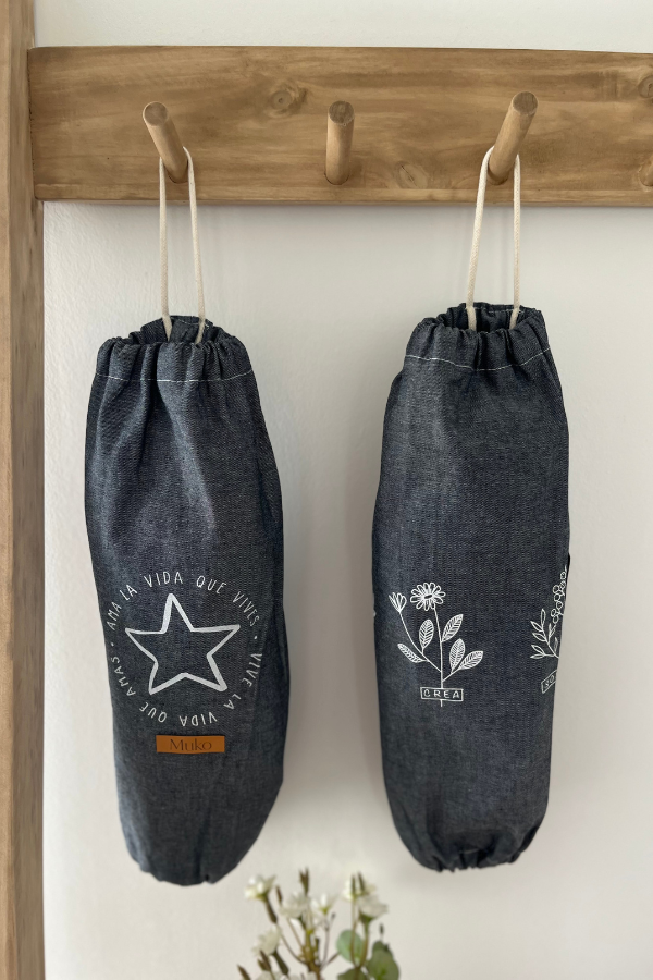 Producto - GUARDABOLSA JEAN GRIS