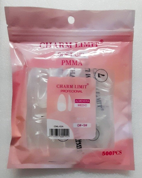 Producto - Tips p/soft gel Charm Limit prelimados CL 12/25