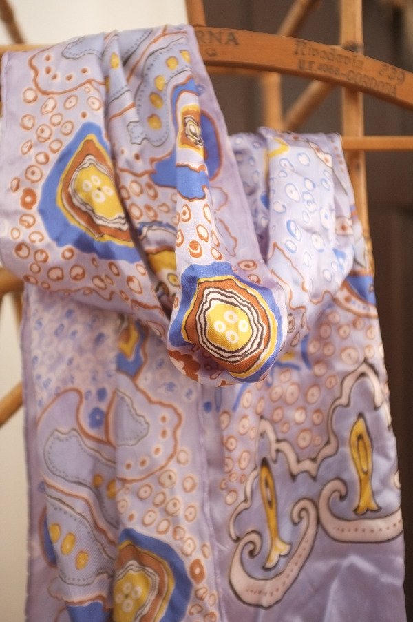 Producto - Pañuelo celeste dorado