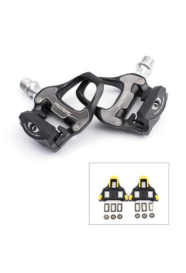 Producto - Pedales Automáticos de Ruta Promend PD-R97 Aluminio y Calas Incluidas - 2