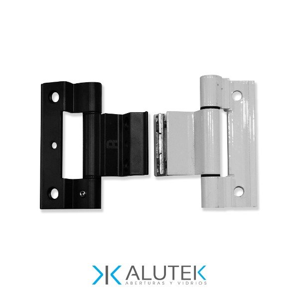 Producto - Bisagra H62 - H82 - Aluminio Blanco / Negro