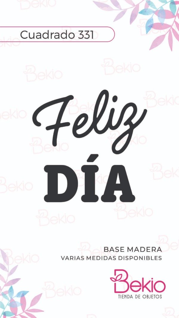 Producto - Sello Cuadrado 331 - Feliz Día