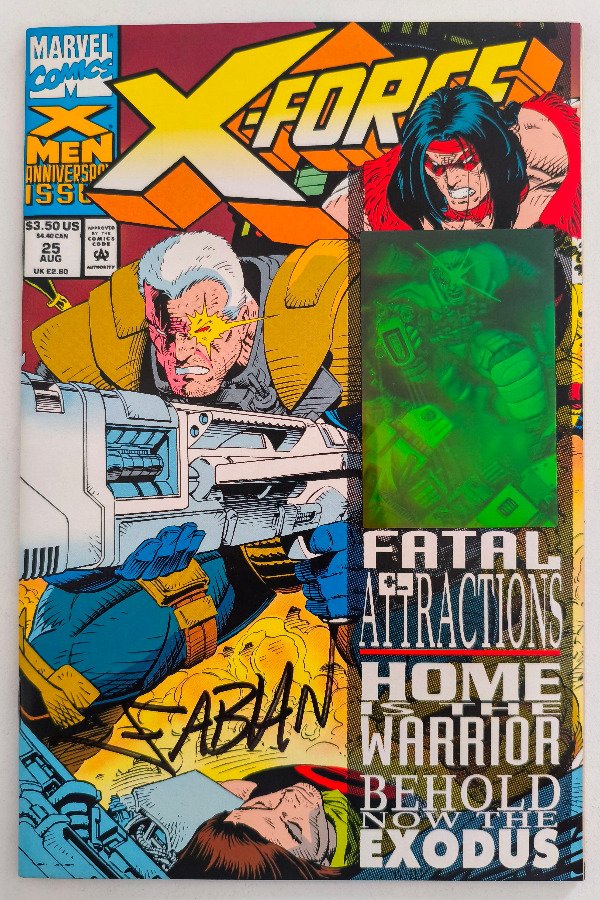 Producto - X-Force #25 (1993) - Firmado por Fabian Nicieza, 2da parte de Fatal Attractions