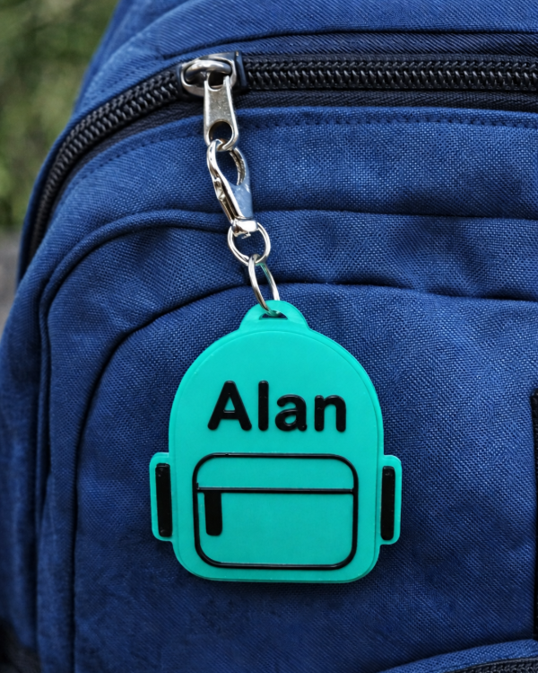 Producto - Identificador de mochila personalizado