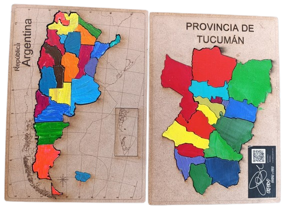 Producto - ROMPECABEZAS DE ARGENTINA EN MDF-PINTADO - 2