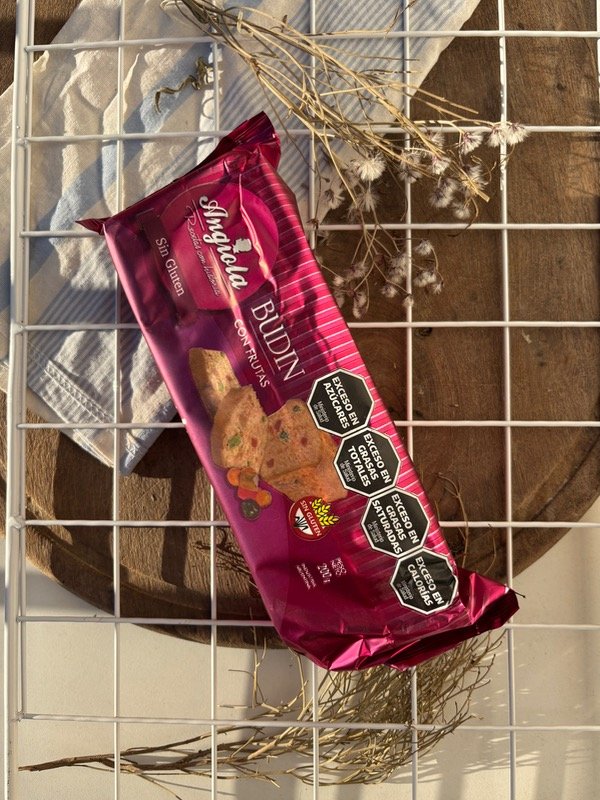 Producto - Budín de vainilla con frutas x 200g- ANGIOLA