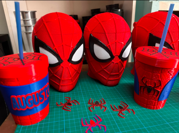 Producto - Pochoclera y Vaso 3D Spiderman - 0