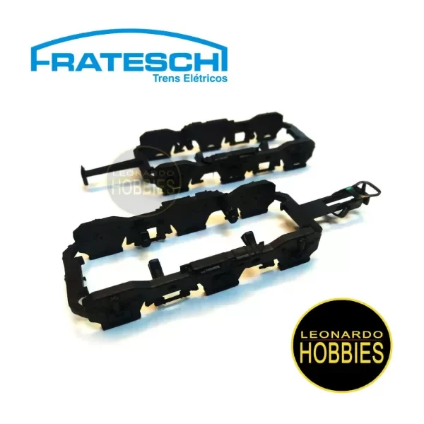 Producto - Par de Costado Boguie p/Locomotoras U20C con Gancho NEM Frateschi 30073 (St)