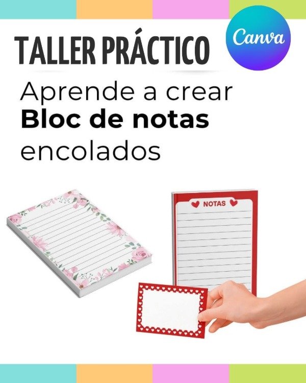 Producto - Taller 2: Cómo crear y vender Bloc de Notitas encolados