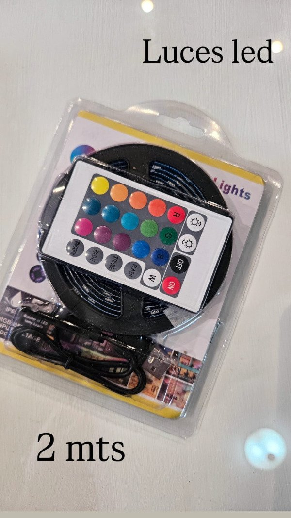 Producto - TIRA LED RGB 2M USB CON CONTROL