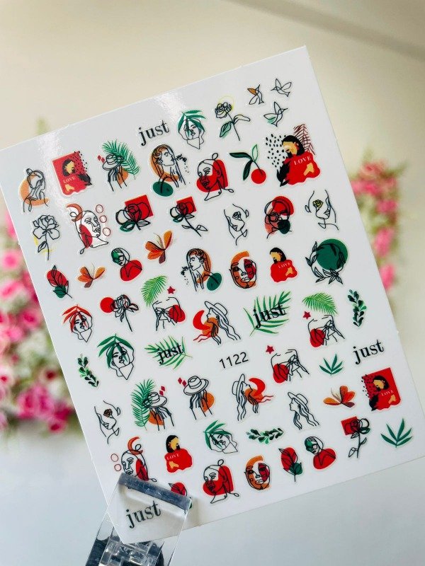 Producto - Sticker Justo minimalista - #1122