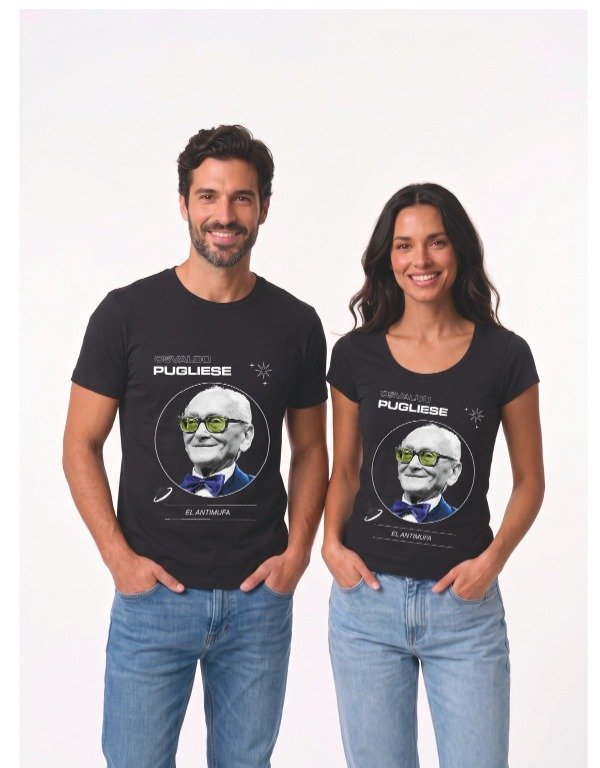 Producto - Remera Osvaldo Pugliese El Antimufa - Negra - 0