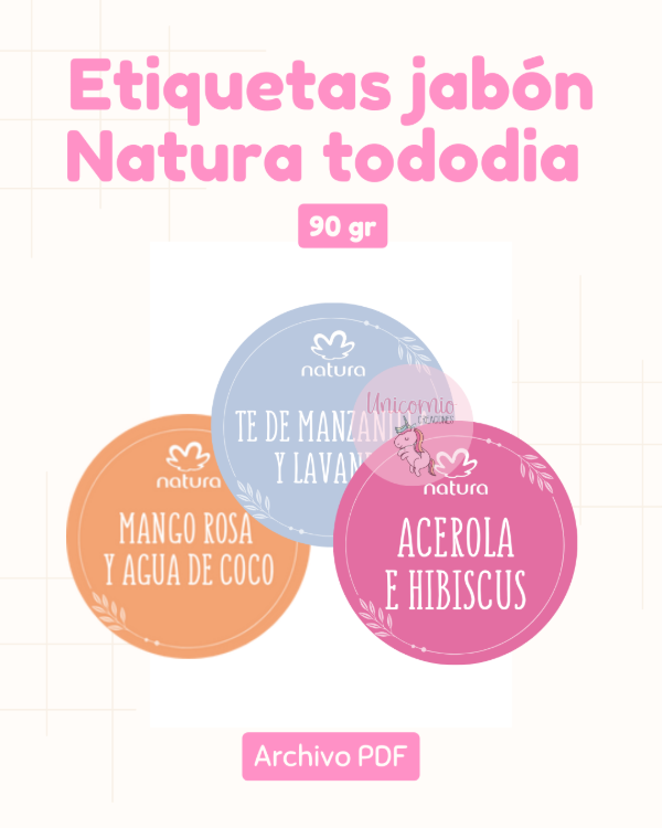 Producto - Etiquetas jabón tododia natura