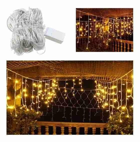 Producto - Cortina lluvia led calida 3mts x 70cm